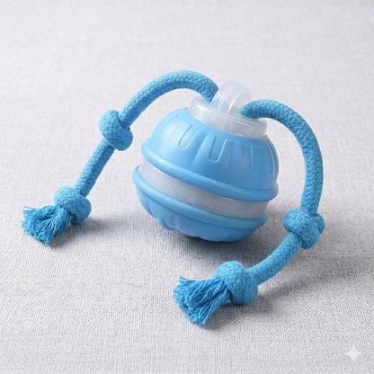 Pelota Interactiva para Perros con Cuerda – Juguete Rodante Automático con Sensor de Movimiento