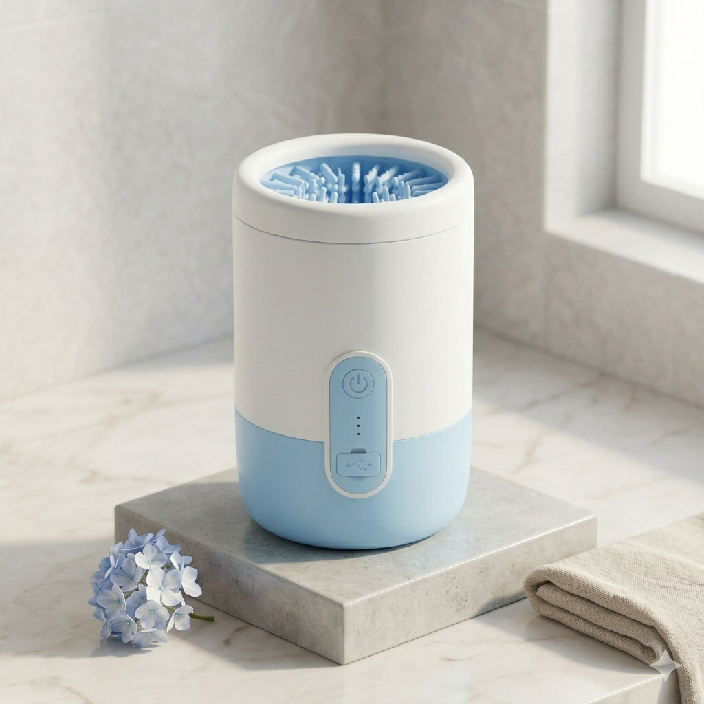 Limpiador Eléctrico de Patas para Perros y Gatos – Copa Portátil Automática con Silicona Suave y Carga USB