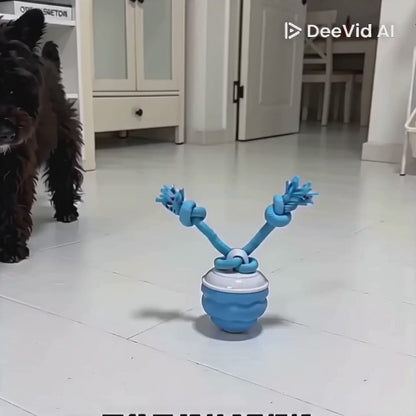 Pelota Interactiva para Perros con Cuerda – Juguete Rodante Automático con Sensor de Movimiento